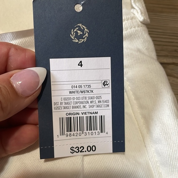 Universal Thread Mid-Rise 80's Slim Fit Jeans White Womens size 4R NWT - Picture 13 of 16